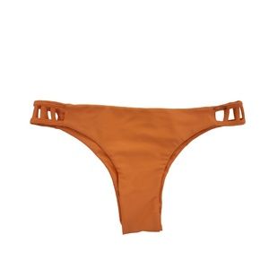 Issa De Mar Hina Bikini Bottom Womens Size Large Papaya Cut Out Sides NWOT NEW
